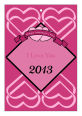 Heart Banner Valentine Vertical Rectangle Favor Tag 1.875x2.75